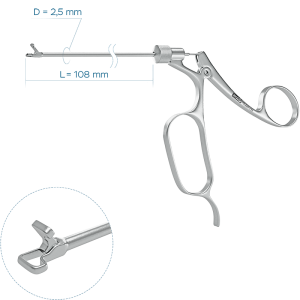 Выкусыватель боковой левый (Ø трубки 2.5 мм)
