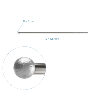 Алмазный круглый бор, Ø5, длина 125 мм