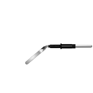 Электрод нож изогнутый, сечение 3 х 0,8 мм (коннектор 2.4 мм)