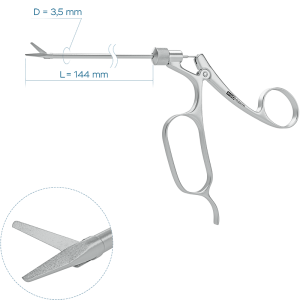 Ножницы носовые прямые (Ø бранш 4 мм)