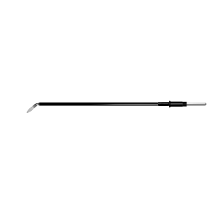 Электрод лопатка изогнутый, сечение 2,5 х 0,4 мм, удлиненный стержень (коннектор 2.4 мм)