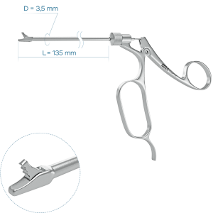 Выкусыватель зубчатый прямой (Ø трубки 3.5 мм)