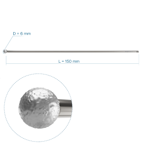 Алмазный круглый бор, Ø6, длина 150 мм