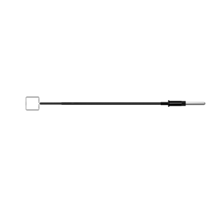 Электрод петля, квадрат 10 х 10 х 0,3 мм, удлиненный стержень (коннектор 2.4 мм)