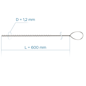 Щетка для чистки рабочего канала уретерореноскопов 1.2 мм
