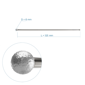 Алмазный круглый бор, Ø6, длина 125 мм