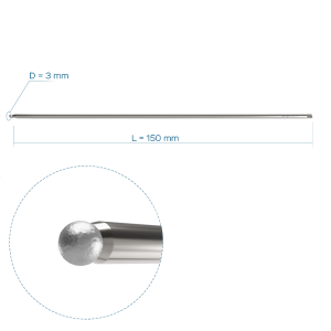 Алмазный круглый бор, Ø3, длина 150 мм