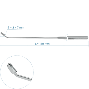 Ложка для клиновидных пазух овальная большая